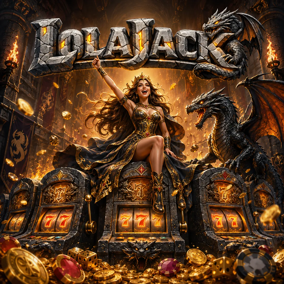 LolaJack — królowa gildii na tronie z automatów